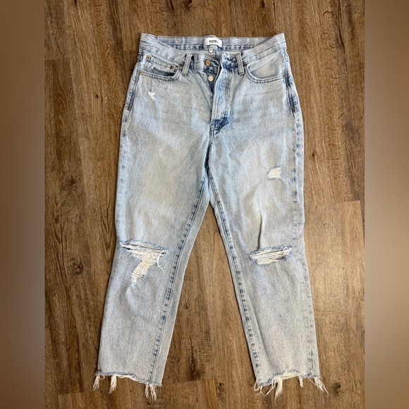 Pistola • Charlie High Rise Distressed Straight Jeans - Picture 5 of 16